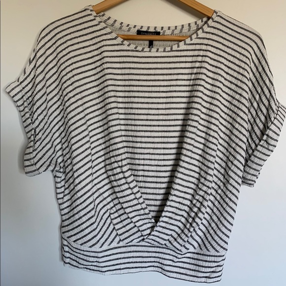 DYNAMITE Striped Crop Top - Picture 2 of 5